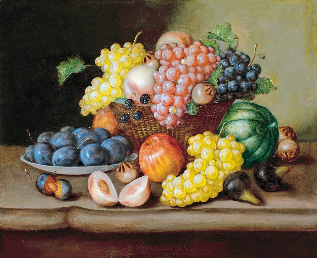Borsos József (1821-1883) Still life with Fruits