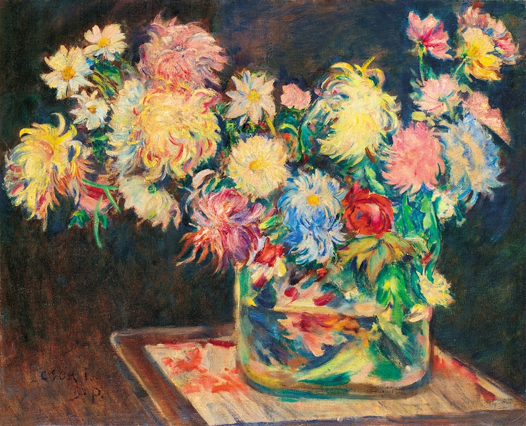 Csók István (1865-1961) Still life with flowers