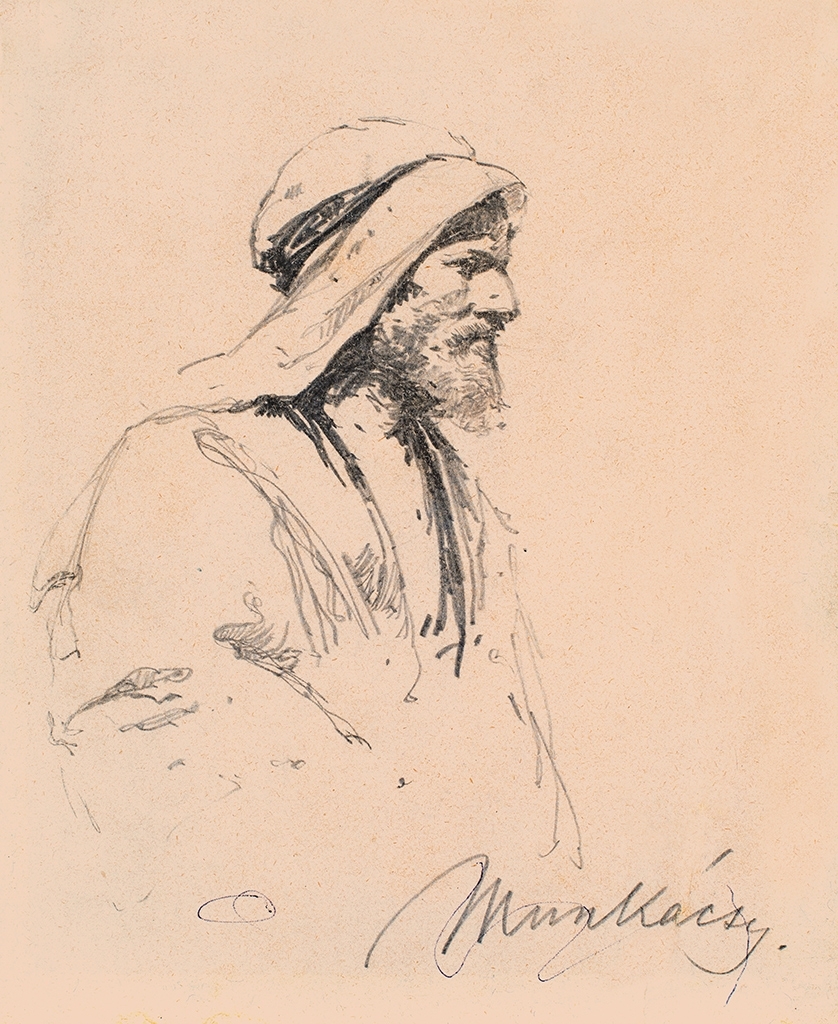 Munkácsy Mihály (1844-1900) Férfi fej