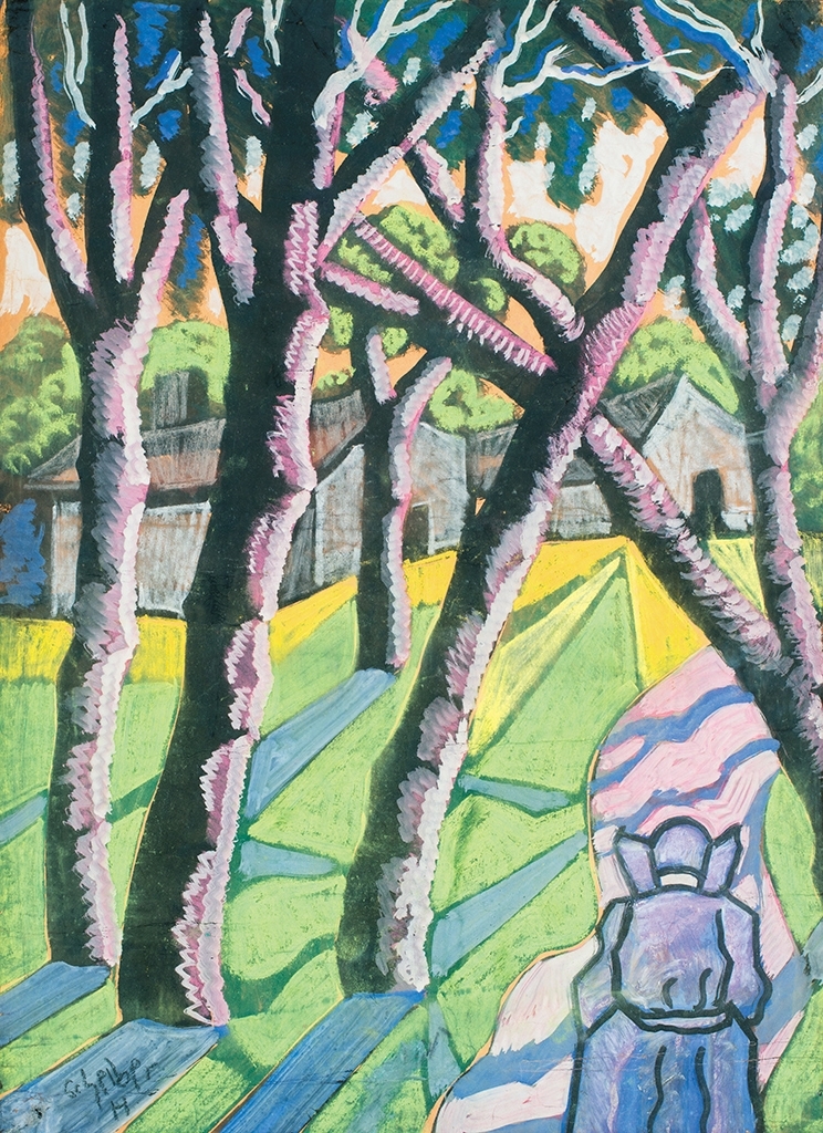 Scheiber Hugó (1873-1950) Under the Trees, c. 1935