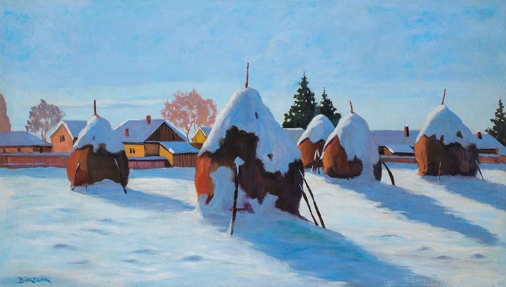 Börtsök Samu (1881-1931) Stacks in Winter