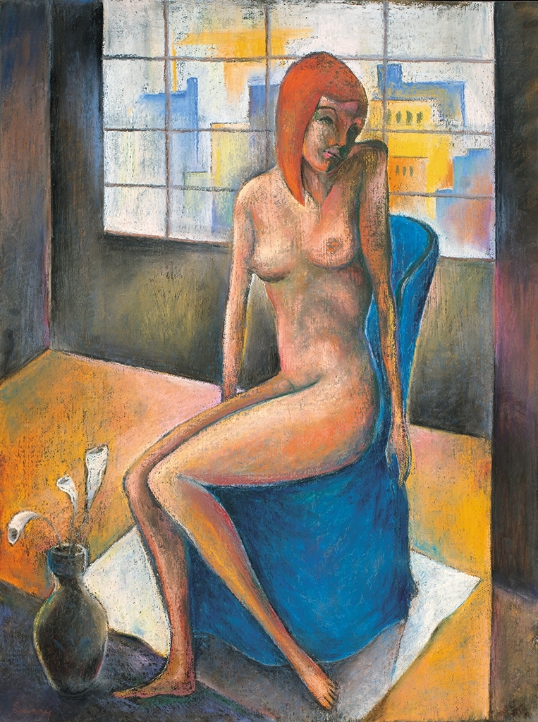 Sassy Attila (1880-1967) Nude in the Atelier