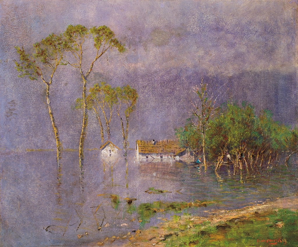 Mednyánszky László (1852-1919) Spring Flood