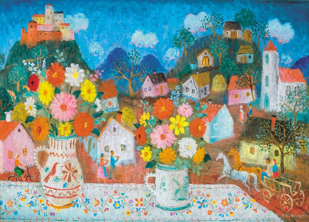 Pekáry István (1905-1981) Flowers, 1963