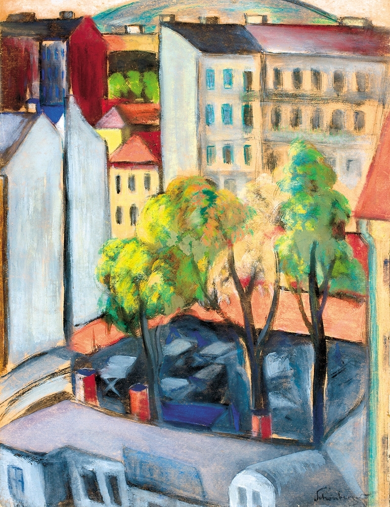 Schönberger Armand (1885-1974) View of the City