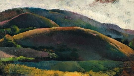 Aba-Novák Vilmos (1894-1941) Nagybánya landscape