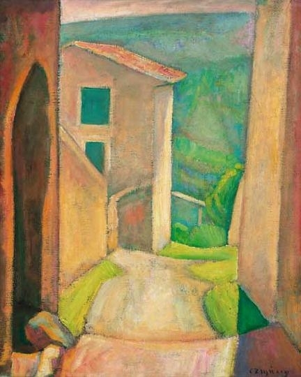 Czigány Dezső (1883-1938) Provence-i táj mór kapuval