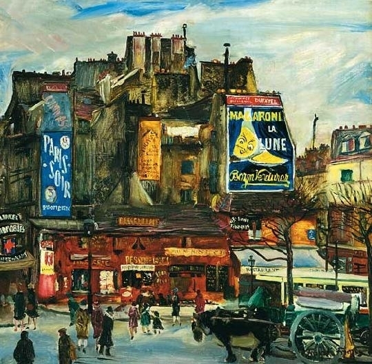 Frank Frigyes (1890-1976) Place St. André des Arts, 1926.