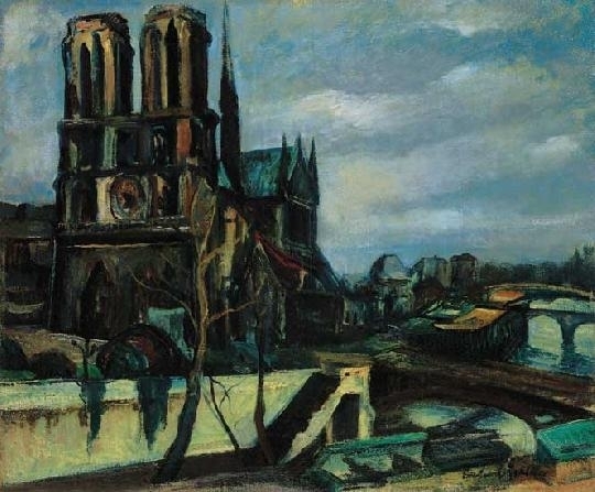 Perlrott-Csaba Vilmos (1880-1955) Notre Dame, 1925