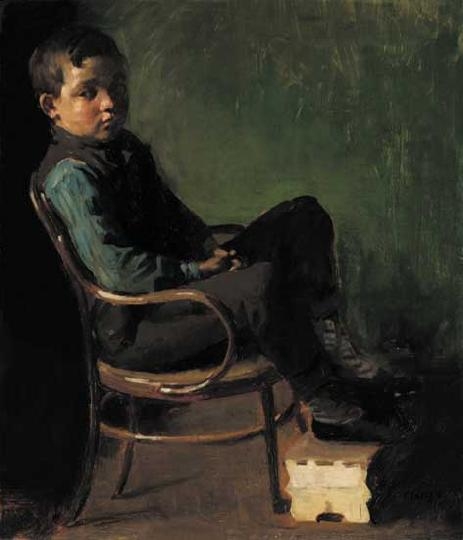 Fényes Adolf (1867-1945) Little boy
