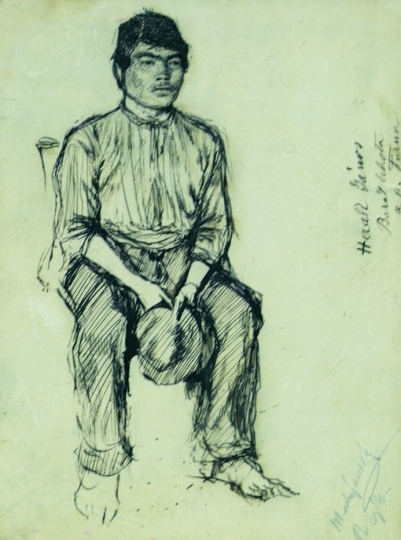 Mednyánszky László (1852-1919) The portrait of János Herak
