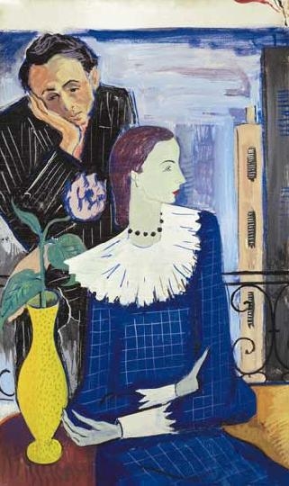 Vörös Géza (1897-1957) The artist and his wife, 1933