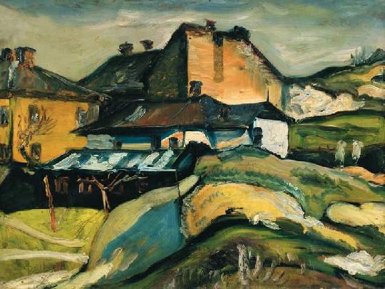 Scheiber Hugó (1873-1950) Expressionist landscape