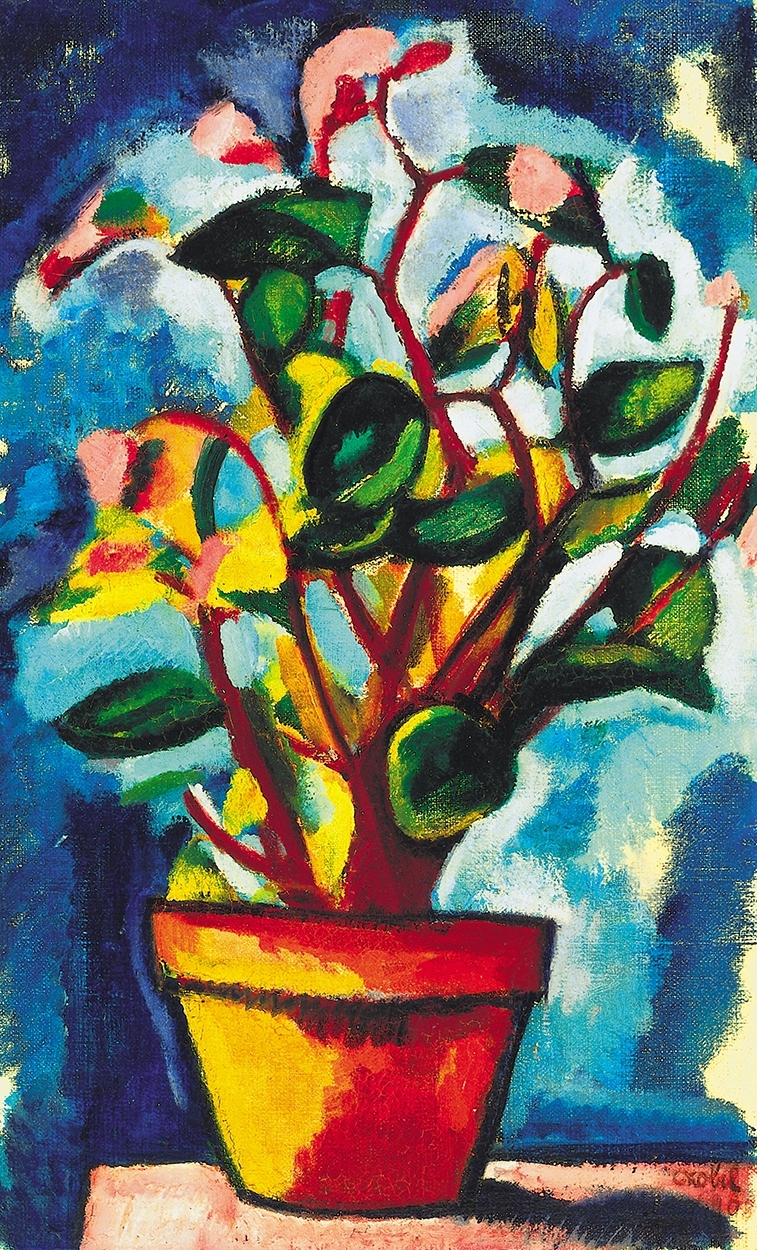 Czóbel Béla (1883-1976) Still-life with Flowers, 1908