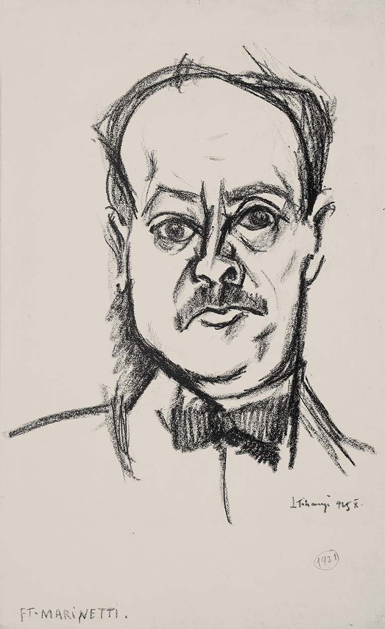 Tihanyi Lajos F. T. Marinetti portréja
