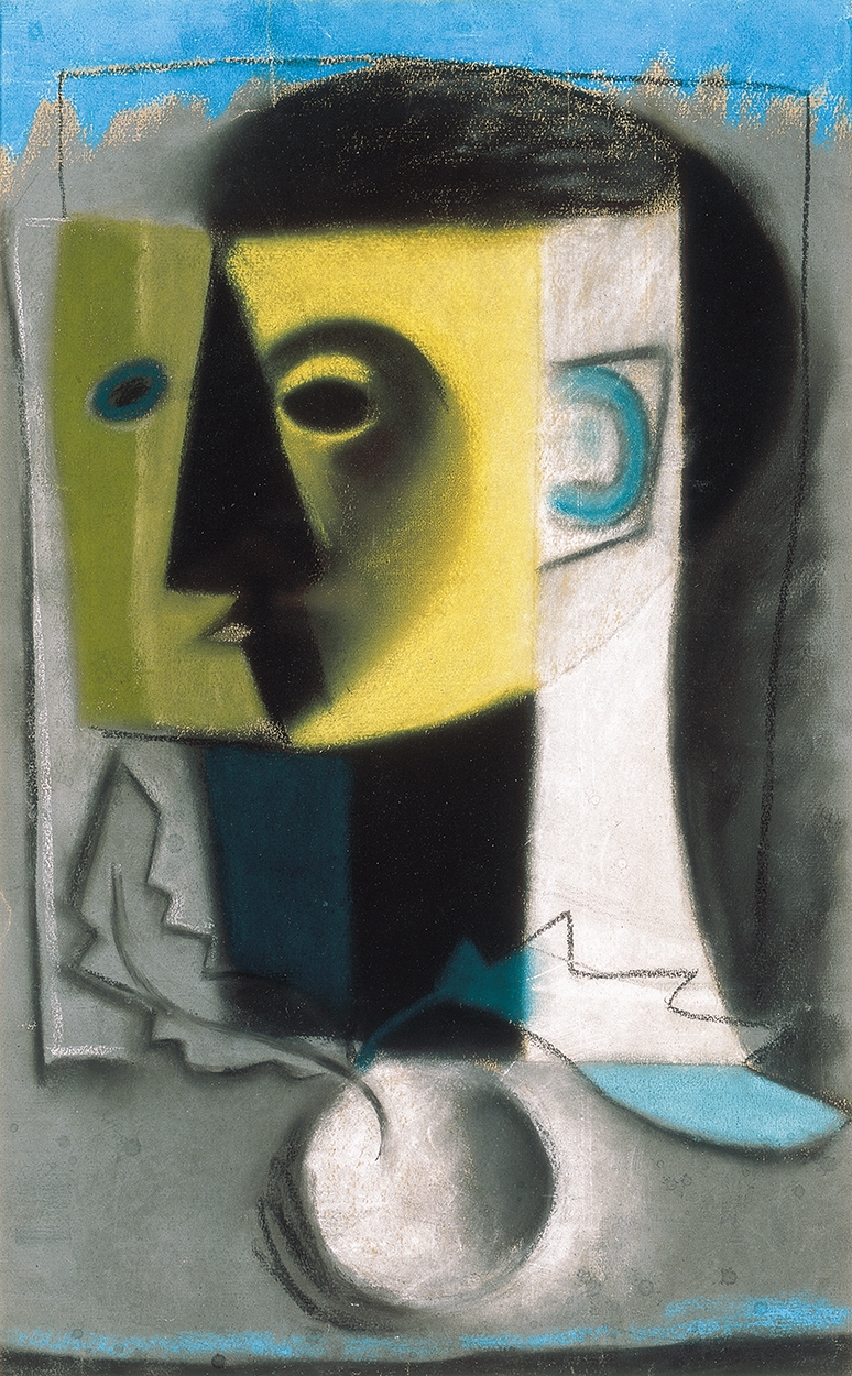 Korniss Dezső (1908-1984) Head (Self-portrait), 1930