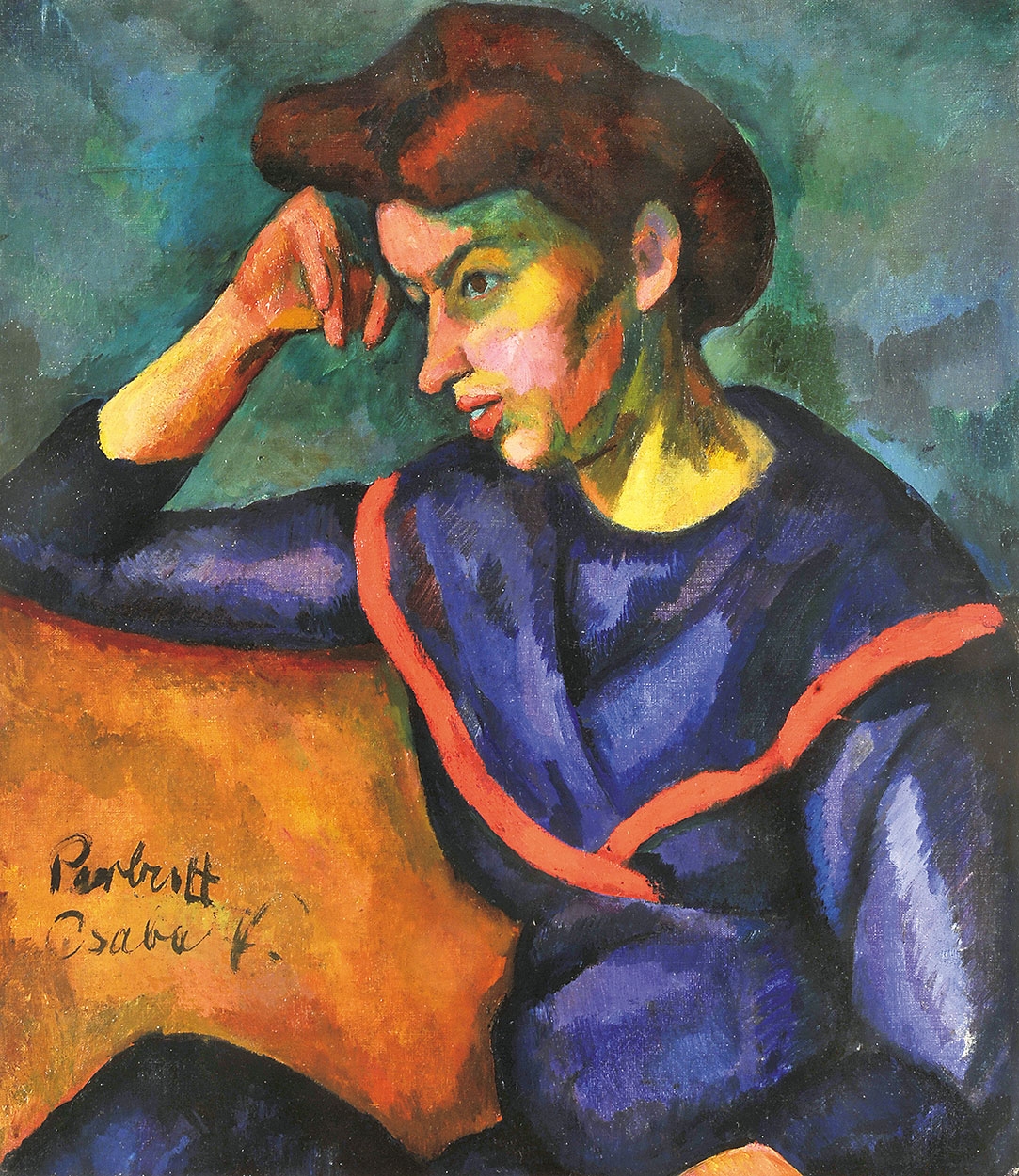 Perlrott-Csaba Vilmos (1880-1955) Woman with red hair, around 1909