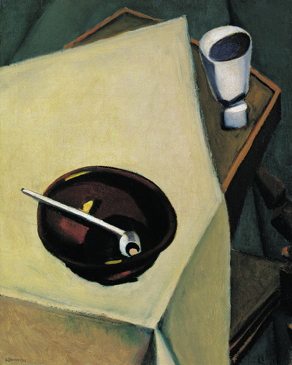 Tihanyi Lajos (1885-1938) Still-life with Pipe