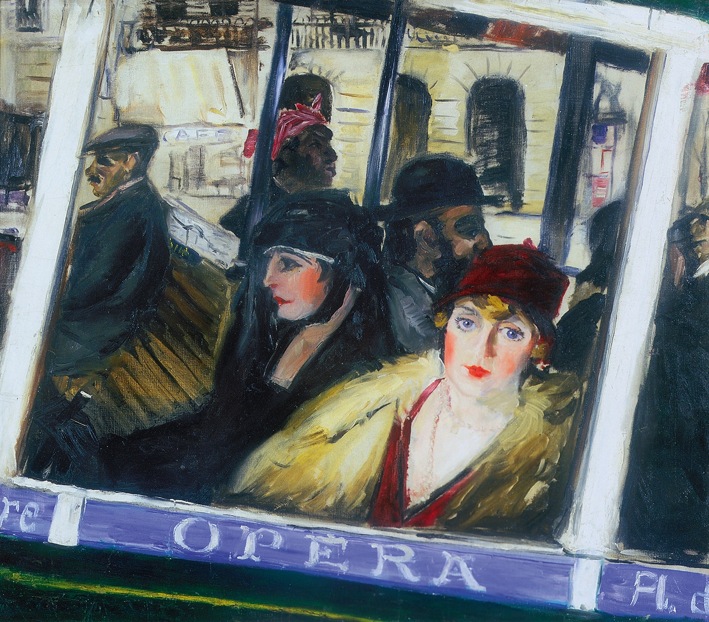 Frank Frigyes (1890-1976) Parisian Bus, 1927