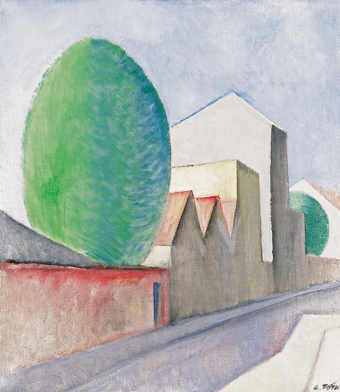 A. Tóth Sándor (1904-1980) Cubist Landscape (Paris), 1930