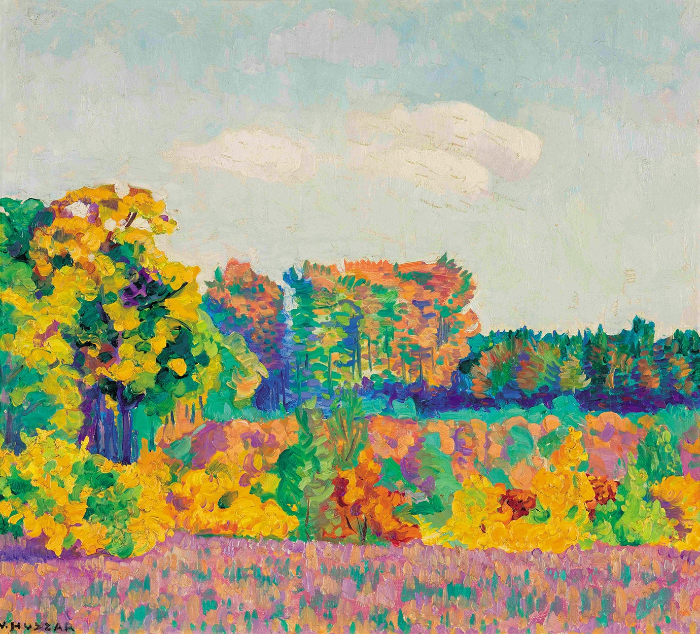 Huszár Vilmos (1884-1960) Autumn Landscape, 1911