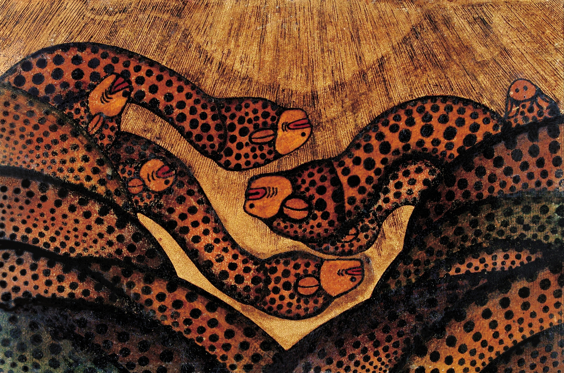 Mokry Mészáros Dezső (1881-1970) A szent kígyók, 1910