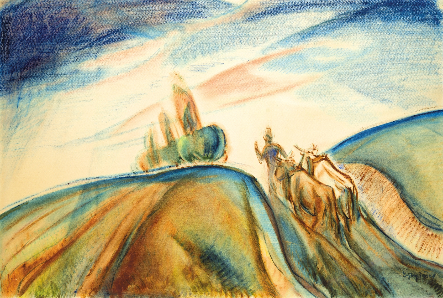Egry József (1883-1951) Deep Path, 1922