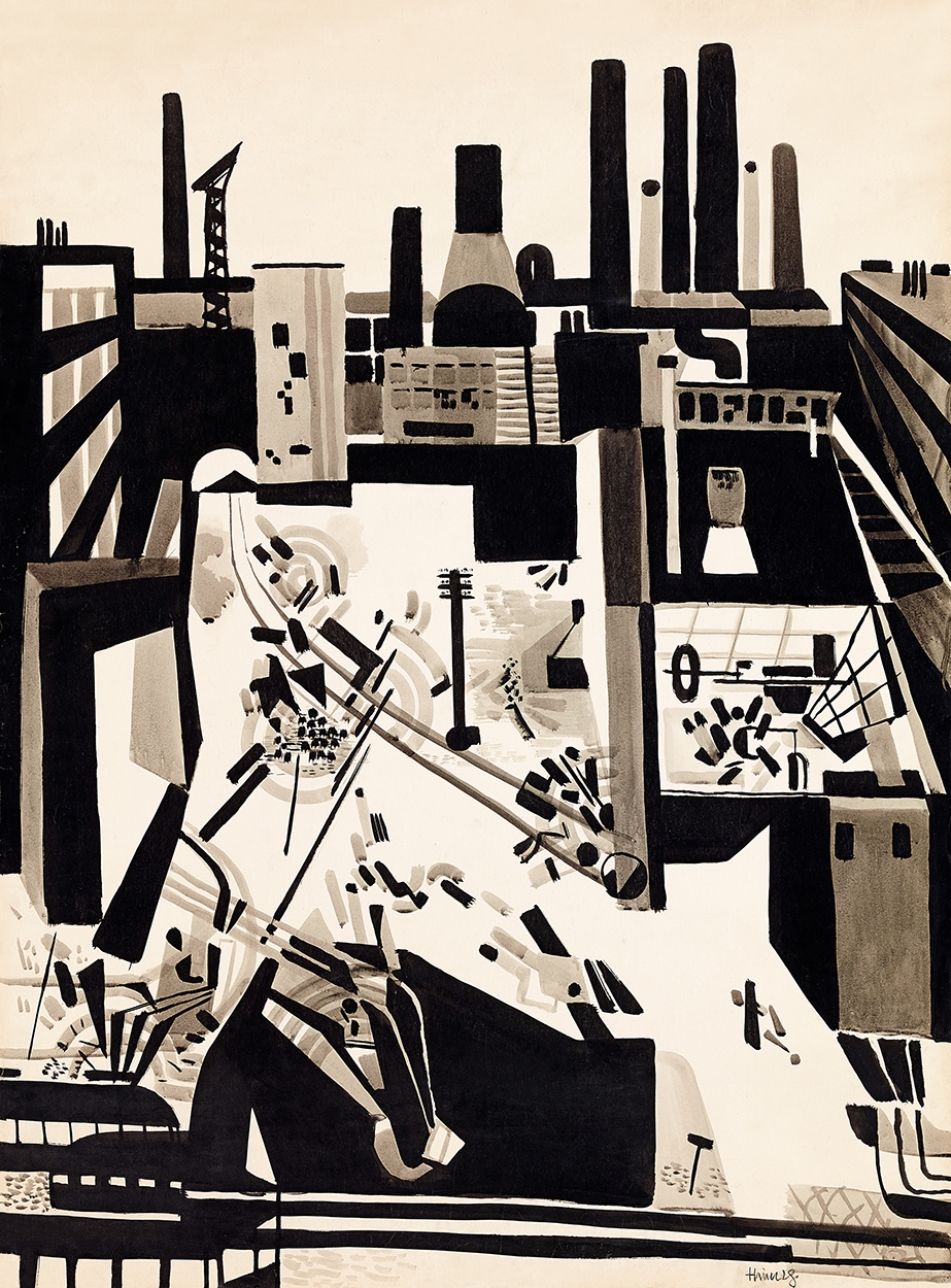Hincz Gyula (1904-1986) Big City (Factory), 1928