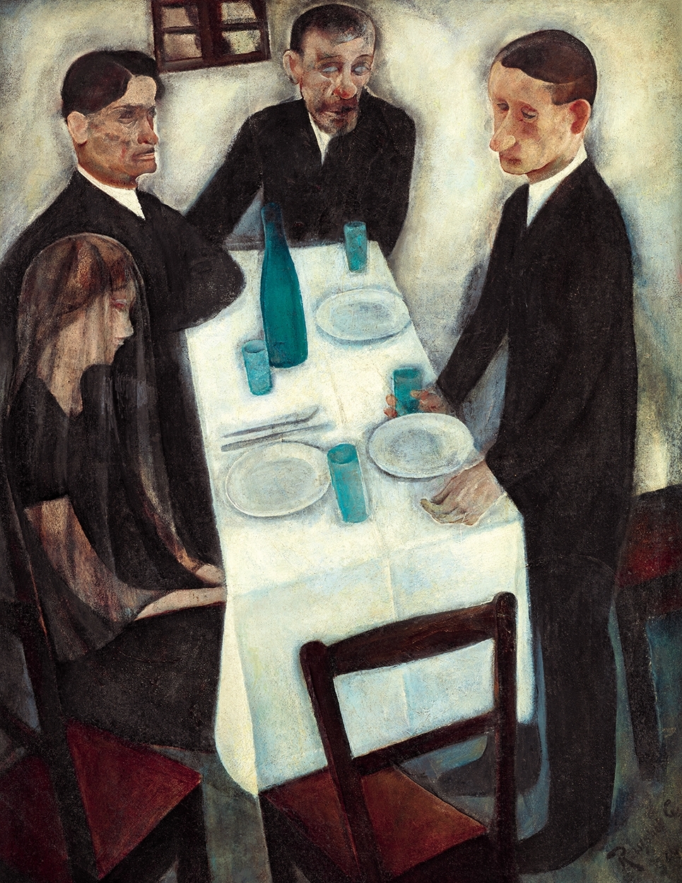 Rauscher György 1902 - 1930 Around the table, late 1920s