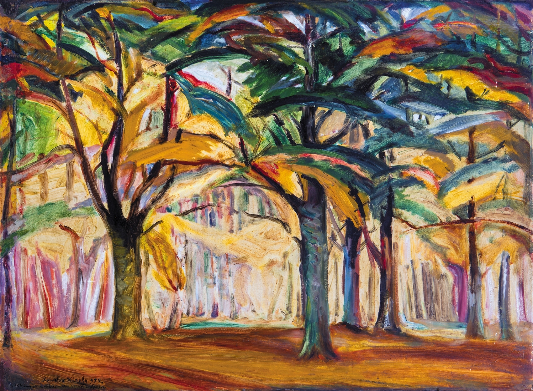 Kernstok Károly (1873-1940) Autumn Light (In the Forest), 1922