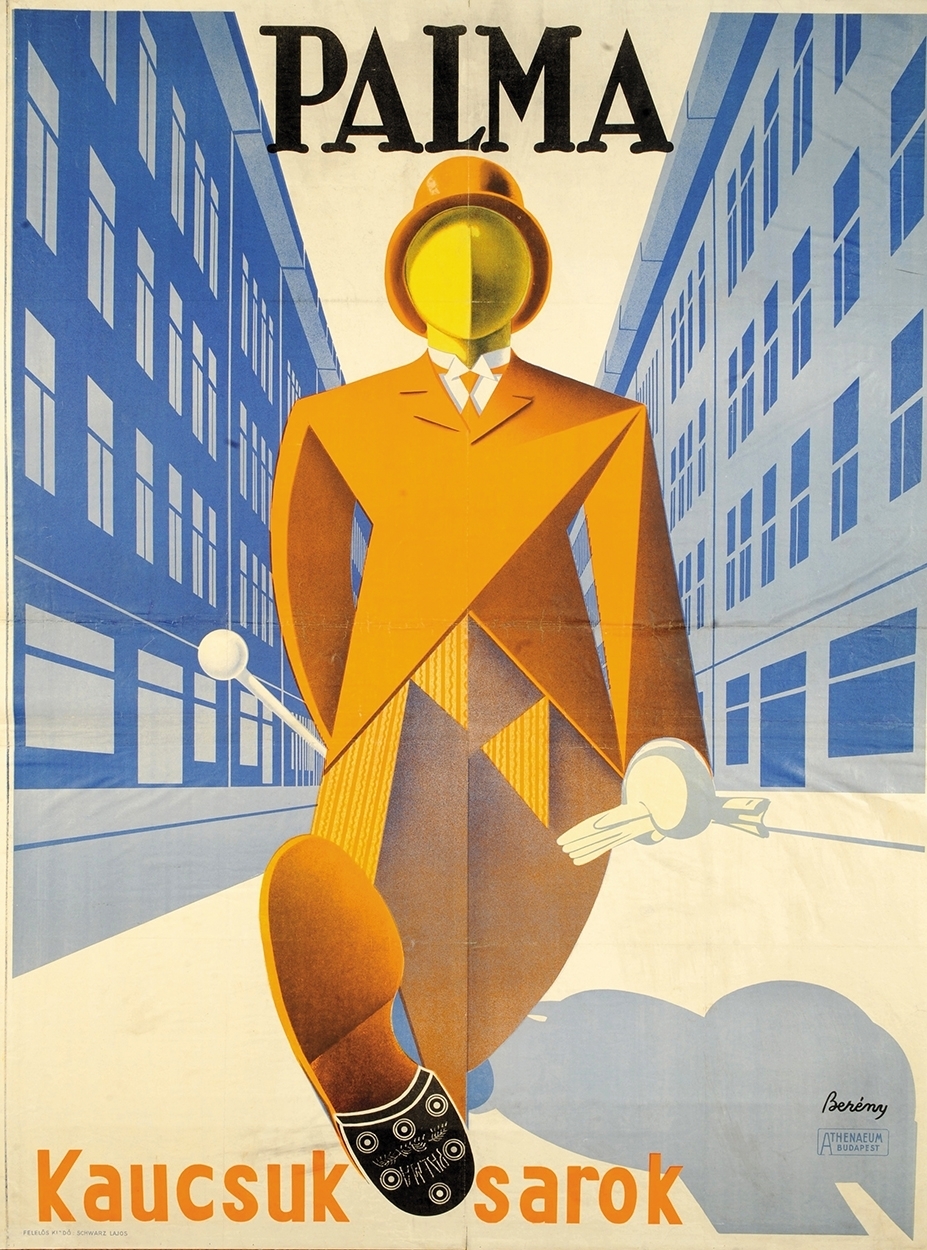 Berény Róbert (1887-1953) Palma kaucsuk sarok reklámplakát, 1929