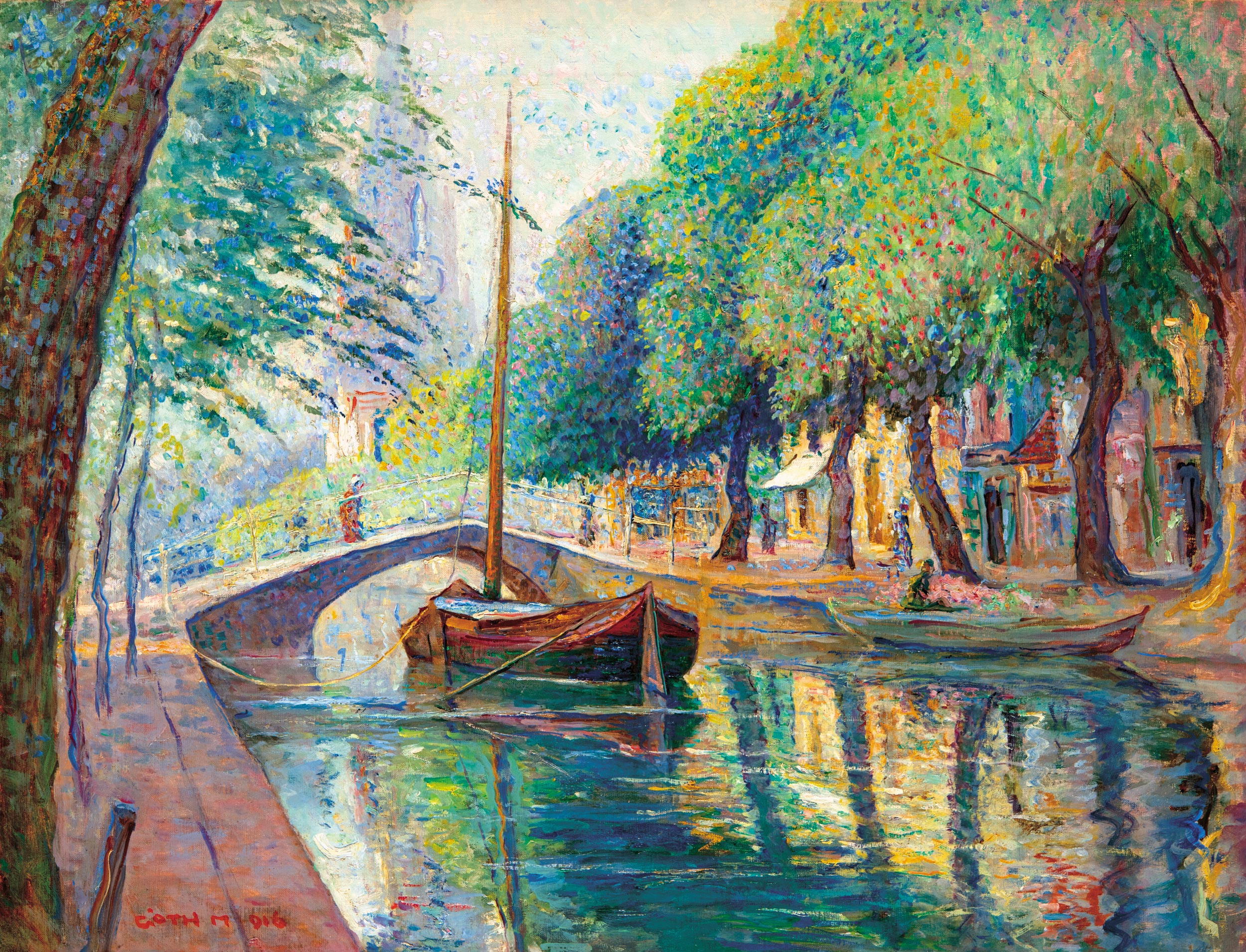 Góth Móric (1873-1939) Summer in Delft, 1916