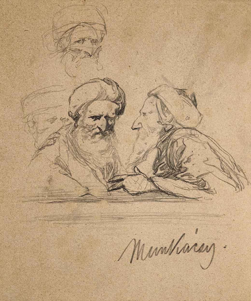 Munkácsy Mihály (1844-1900) Study for Christ before Pilate
