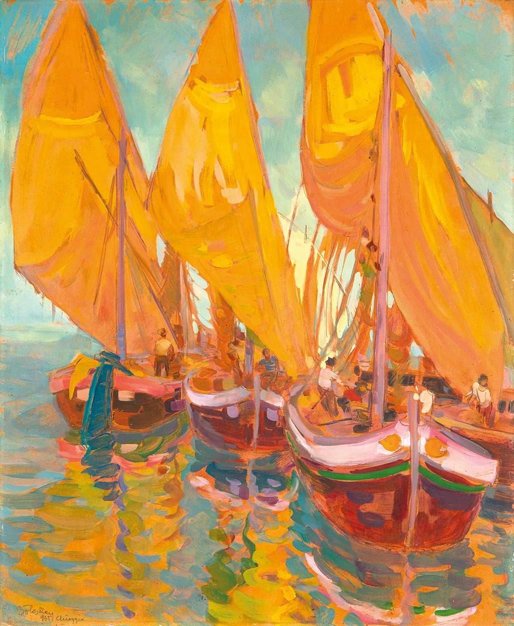 Bölcskey Ferenc (1897-1976) Sailboats, 1935