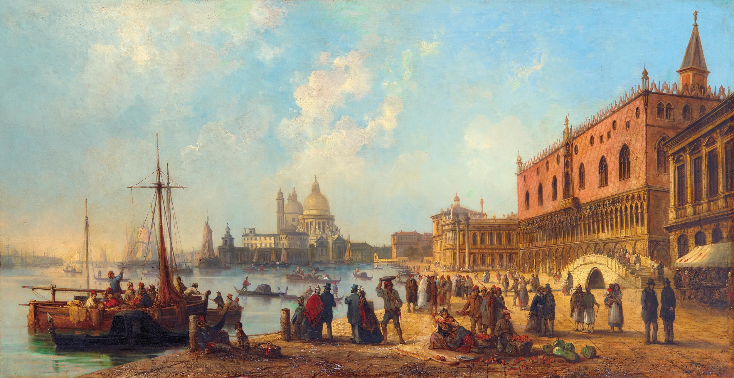 Püttner, Josef Carl Berthold 1821-1881 St. Mark's Square (Venice), 1873