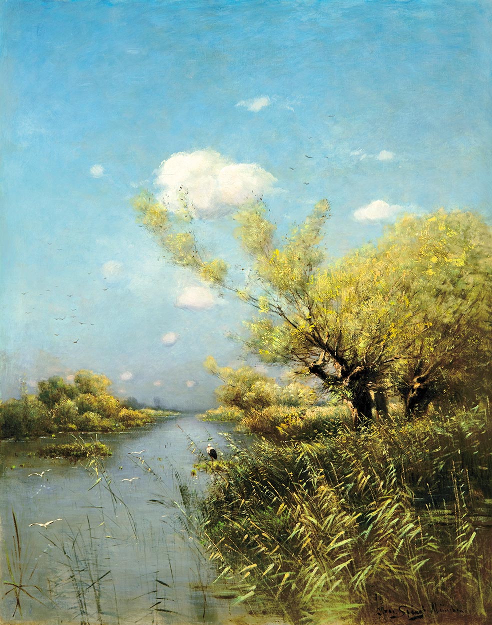K. Spányi Béla (1852-1914) Marshy Land
