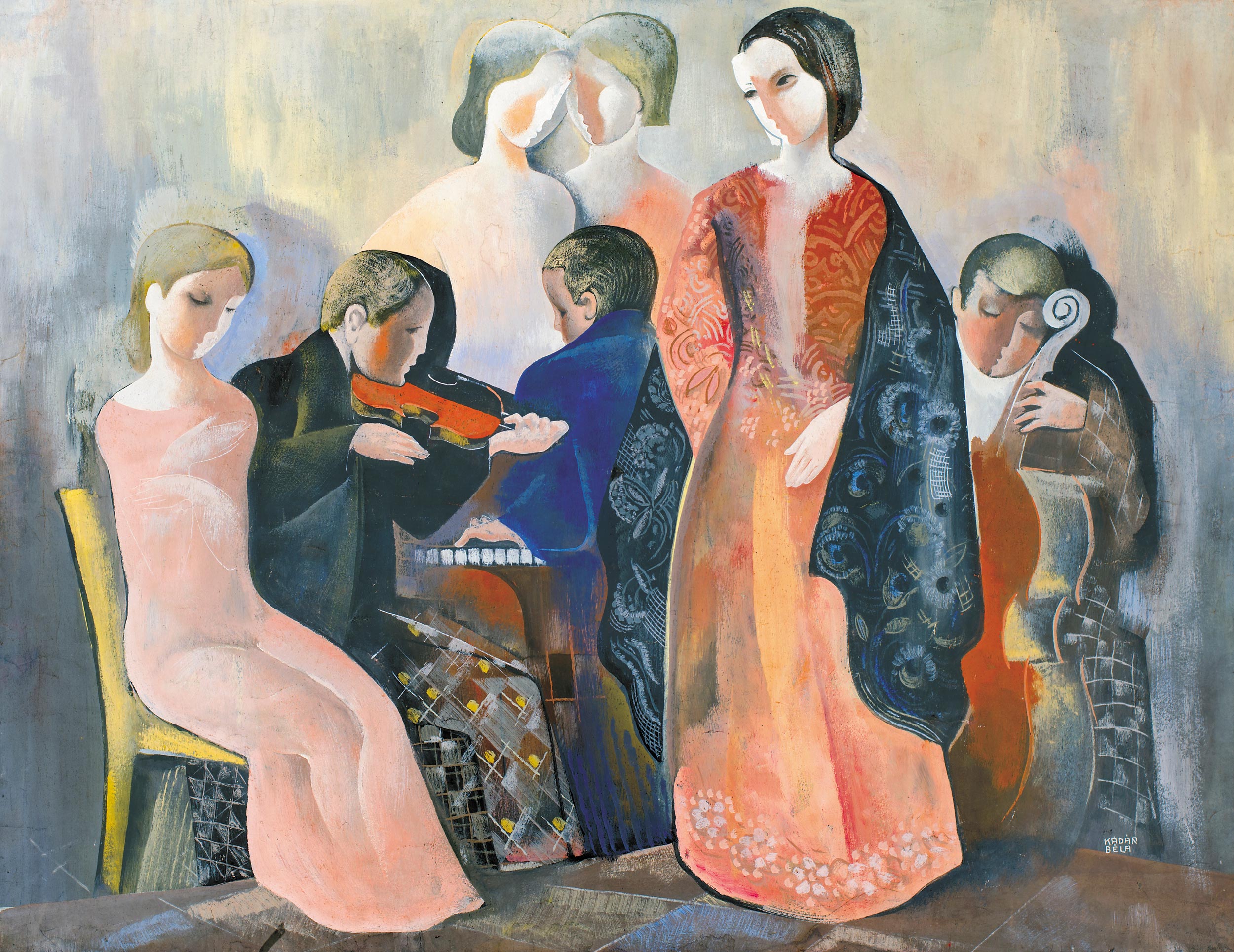 Kádár Béla (1877-1956) Concert (Concert at Home), around 1935