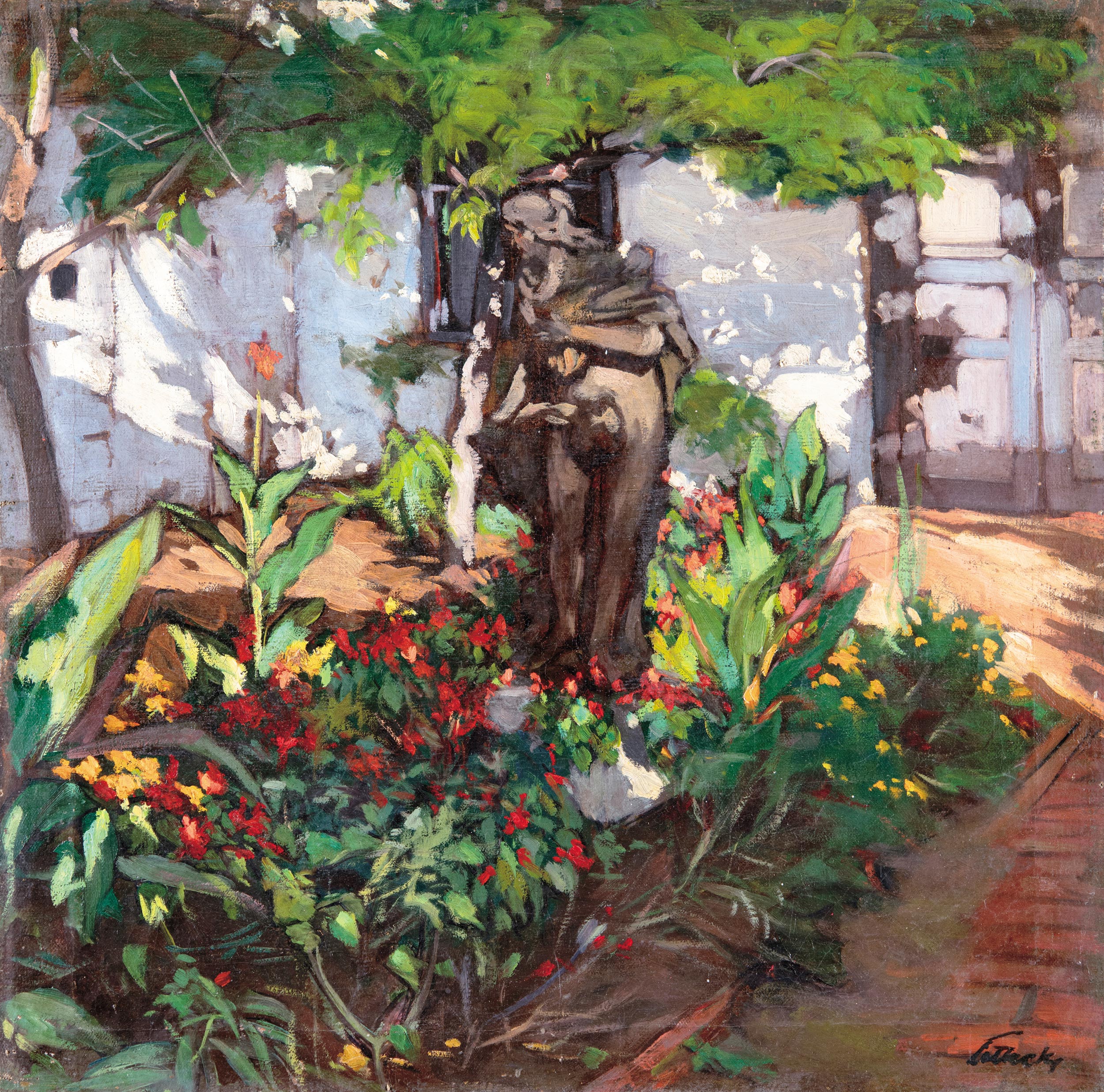 Litteczky Endre (1880-1953) In our Garden