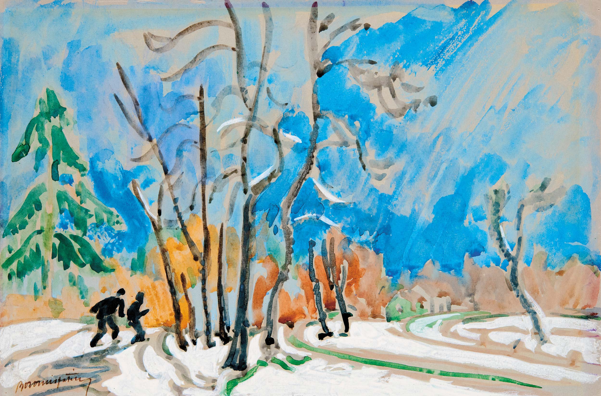 Boromisza Tibor (1880-1960) Winter Land, 1920s