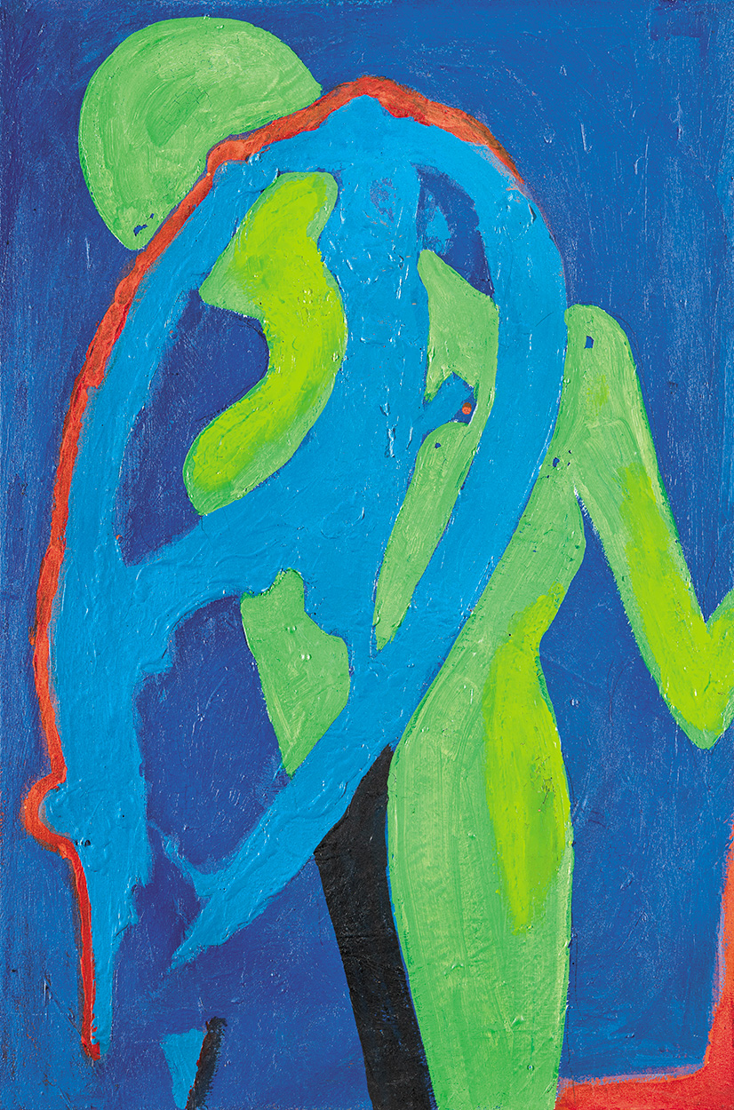 fe Lugossy László (1947- ) Green in Blue, 2004