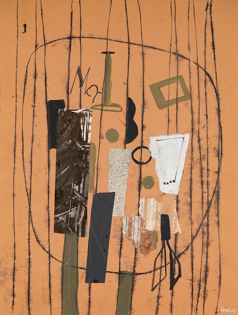 Konok Tamás (1930-2020) Collage, 1969