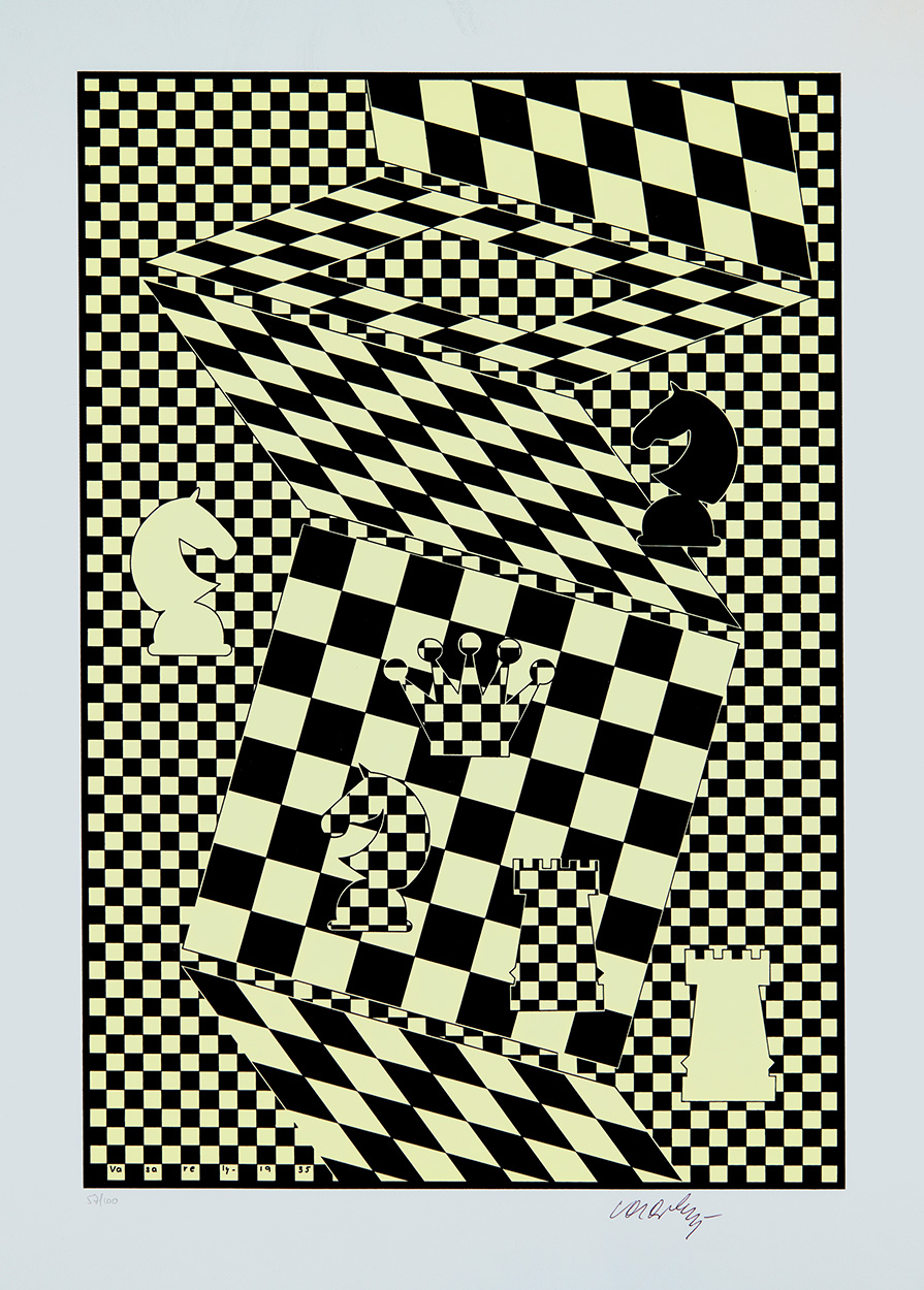 Vasarely Victor (1906-1997) Chessboard, 1935