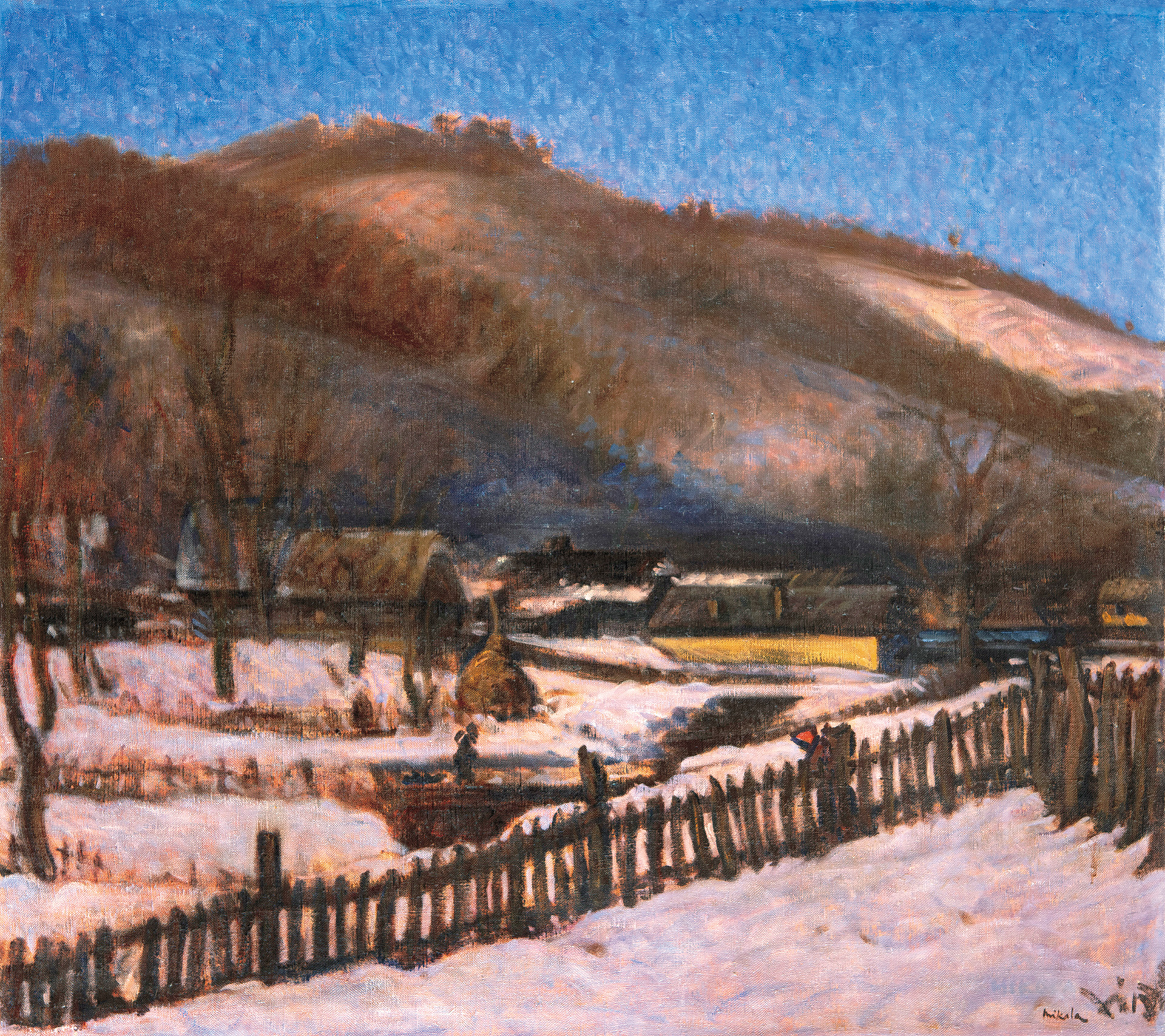 Mikola András (1884-1970) Télutó Nagybányán