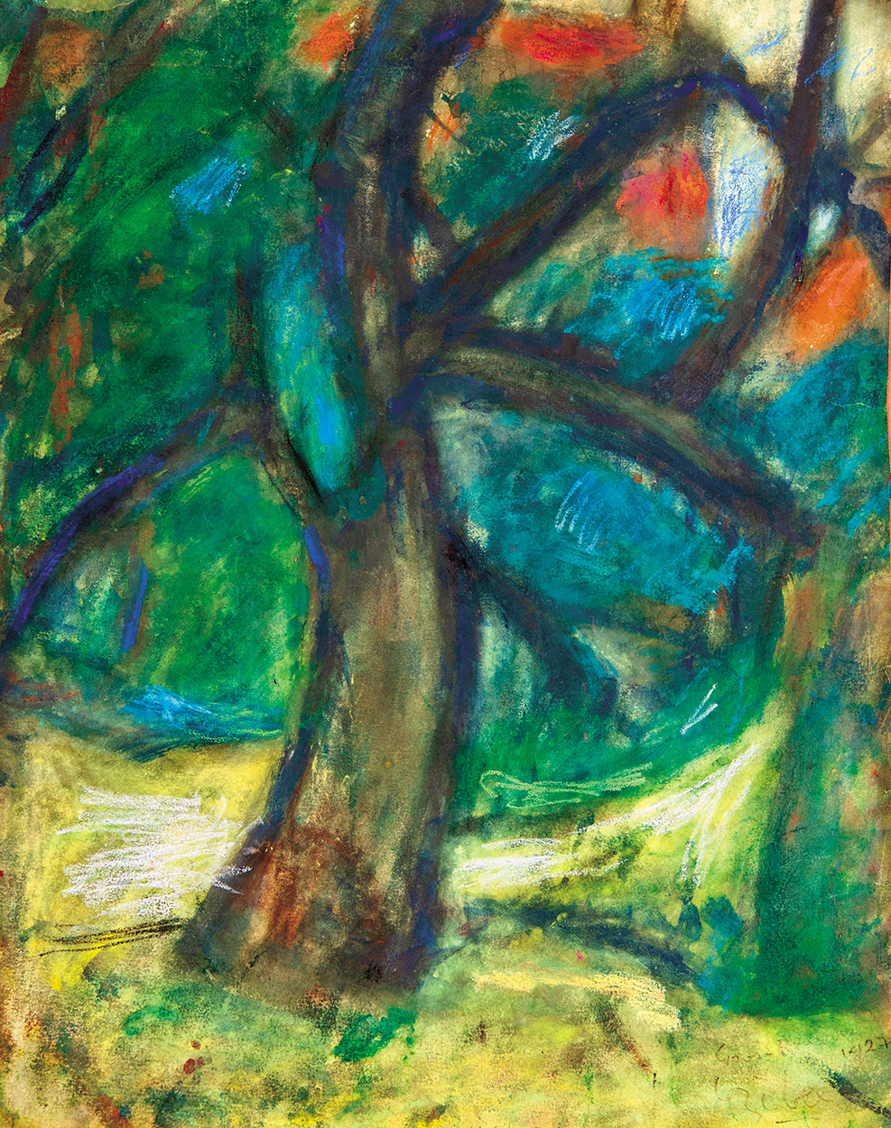Czóbel Béla (1883-1976) Trees (Gros Rouvres), 1927