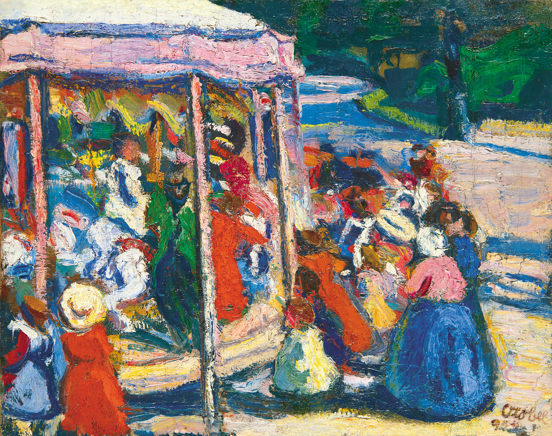 Czóbel Béla (1883-1976) Carousel, 1904