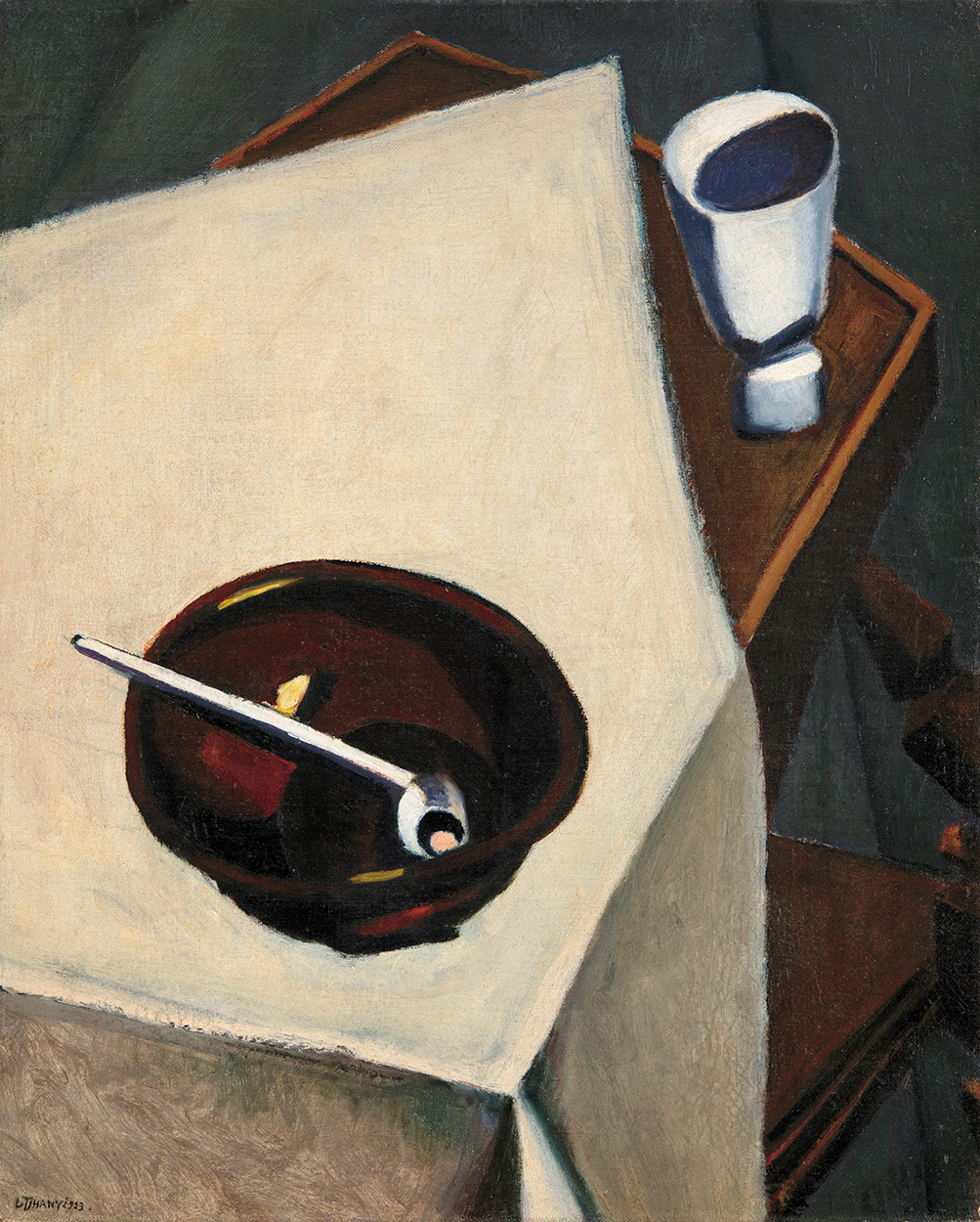 Tihanyi Lajos (1885-1938) Still-life with Pipe, 1923