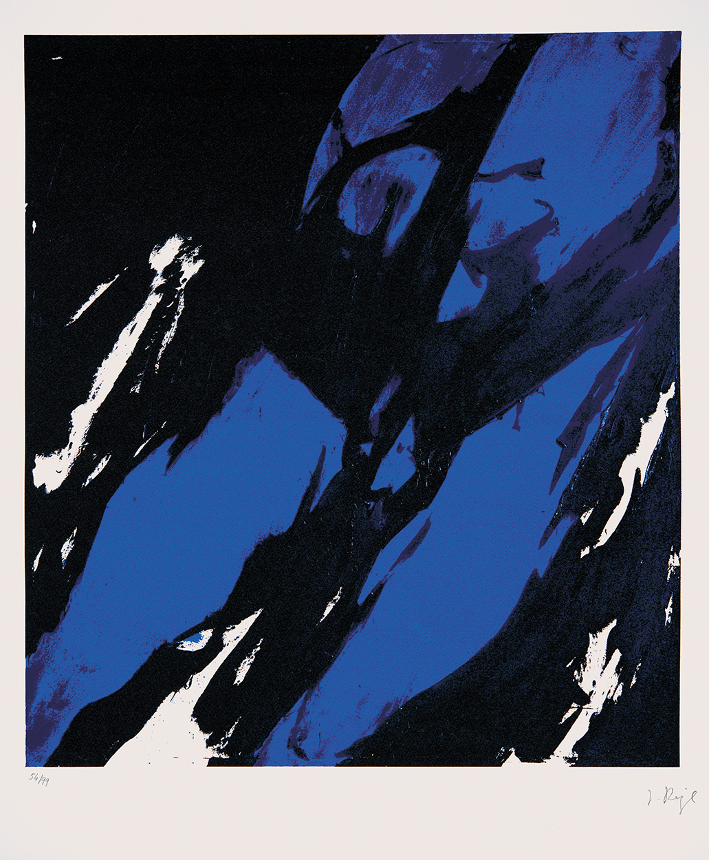 Reigl Judit (1923-2020) Kék férfi
