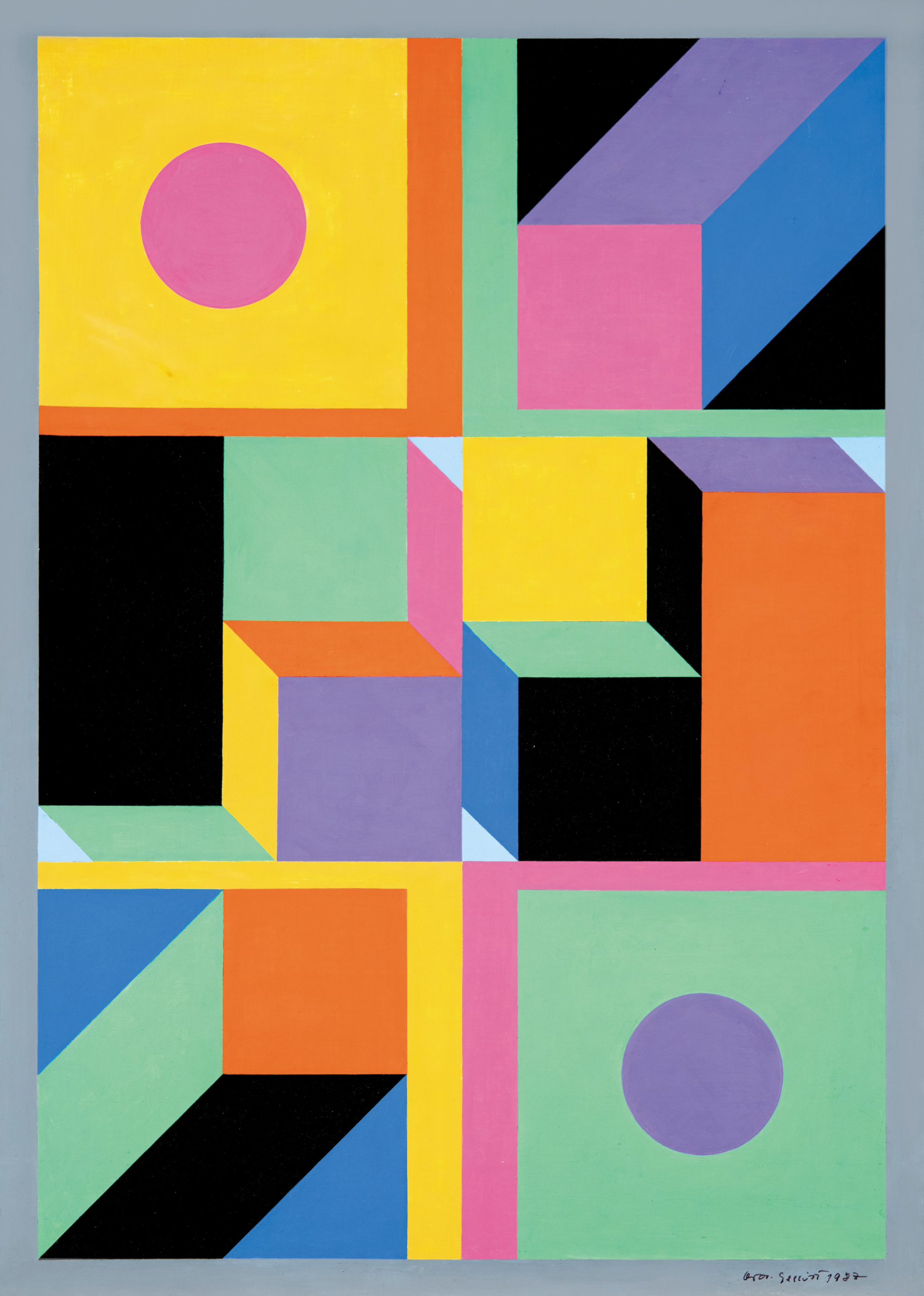 Orosz Gellért (1919-2002) Alternate Dimensions, 1987