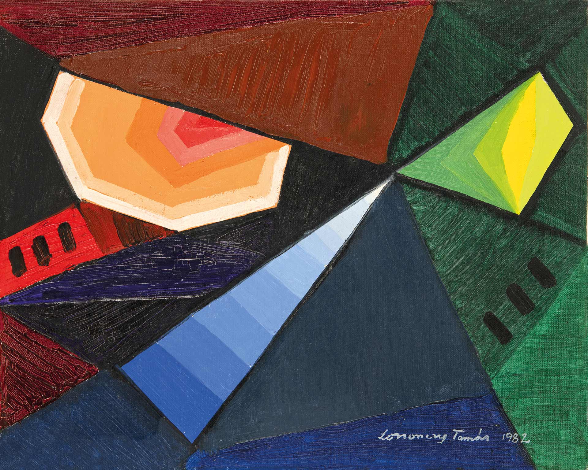 Lossonczy Tamás (1904-2009) Composition, 1982