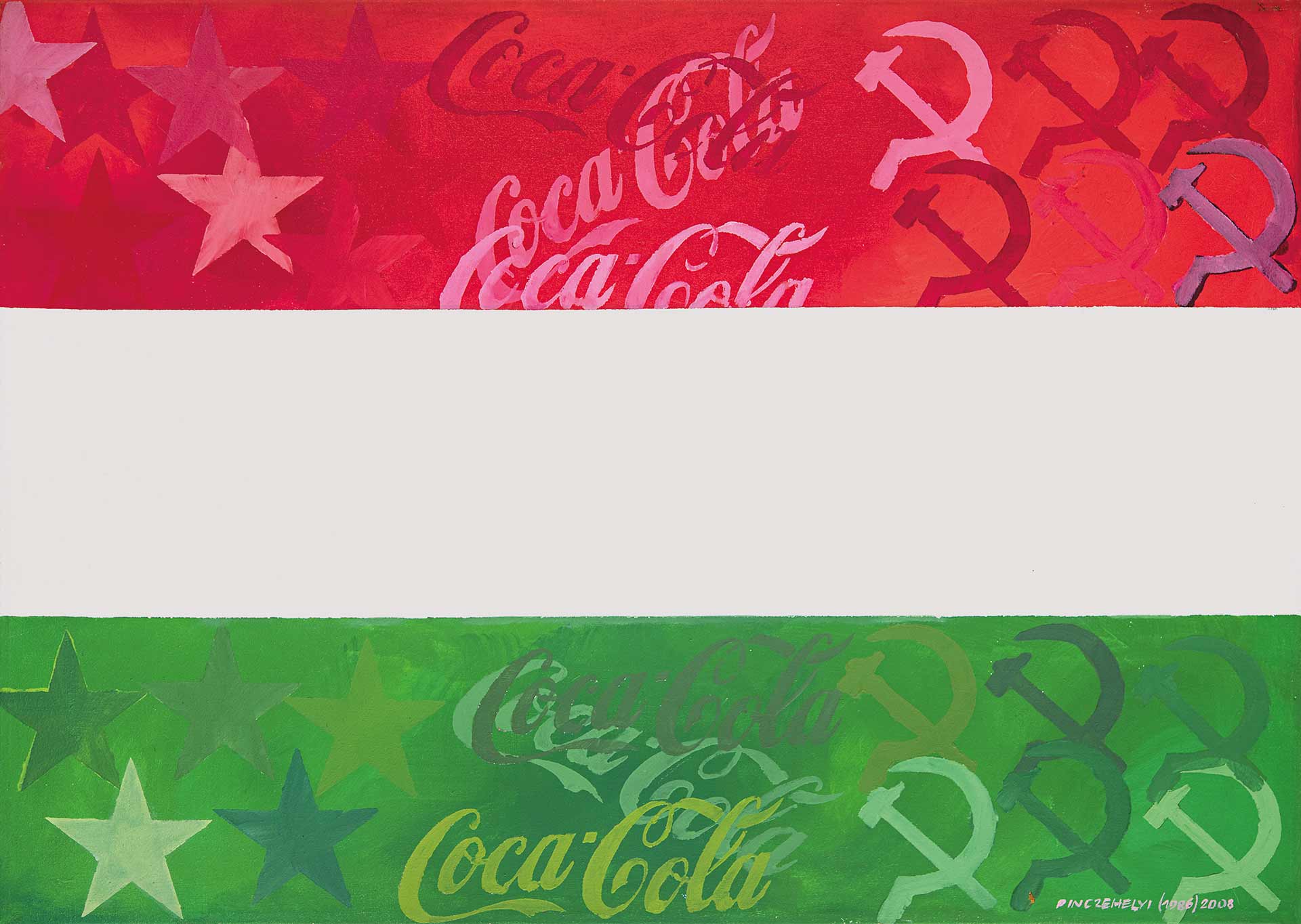 Pinczehelyi Sándor (1946) Red, White and Green Flag, 1986-2008